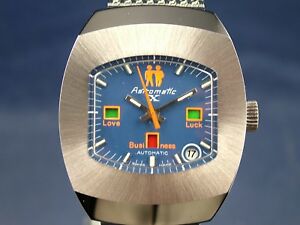 【送料無料】腕時計　ヴィンテージアストロマチックスターサインジェミニスイスnos vintage astromatic x star sign gemini automatic watch 1970s swiss bf 158