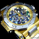 【送料無料】腕時計 インビクタアクラアワビツートーンゴールドメッキスチールクロノグラフウォッチinvicta akula abalone two tone gold plated steel chronograph 52mm watch(2)