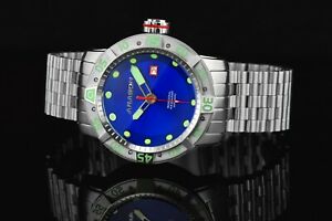 【送料無料】腕時計　アラゴンゲージaragon a324blu gauge automatic 50mm