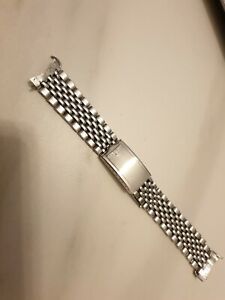 【送料無料】腕時計　ロンジンスチールブレスレットクラスプエンドクロノグラフダイバーブレッドlongines steel bracelet 18mm clasp curved ends chronograph 30ch 60s diver bread