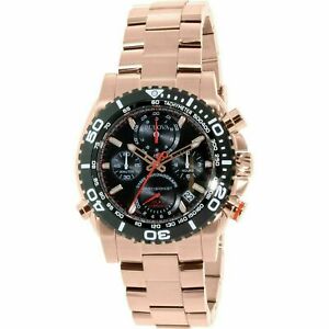 【送料無料】腕時計 ブローバメンクロノグラフローズゴールドステンレスbulova 98b213 precisionist men chronograph rose gold stainless steel watch 899