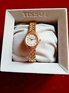 【送料無料】腕時計 モントルドダムプラケクォーツアベックソンエクランmontre tissot 1853 de dame ,plaque or a quartz avec son ecrin