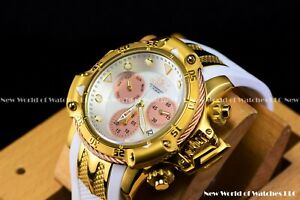 【送料無料】腕時計　インビクタスバクアポセイドンエイジオブエンパイアホワイトクロローズゴールドウォッチinvicta 55mm subaqua 3 poseidon age of empire white mop chro 18k rosegold watch