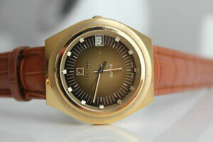 【送料無料】腕時計 クォーツゴールドcertina quartz 20m gold *1973* listed chf 595