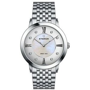 【送料無料】腕時計 クォーツウォッチeterna 271141661745 womens eternity silver quartz watch