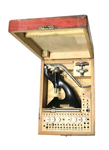 【送料無料】腕時計　ヴィンテージアンティークメーカースイスツールオリジナルウッドボックスvintage antique watch maker swiss favorite jeweling tool original wood box old