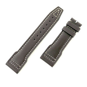 【送料無料】腕時計　ダークブラウンレザーストラップiwc authentic 22mm dark brown leather strap in great condition