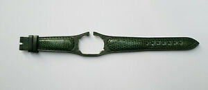 【送料無料】腕時計　ベルトルッチストラップグリーントカゲセレナレフbertolucci strap genuine oem green lizard 19cm long for serena ref 7e9c