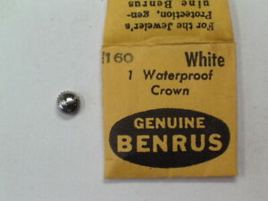 【送料無料】腕時計　ベンラスクラウンnos benrus 45 mm white waterresistant crown 160 wp328