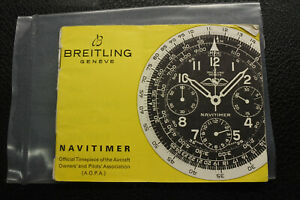 腕時計　ヴィンテージブライトリングナビタイマーvintage breitling navitimer aopa instruction of use 1960