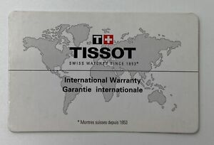 【送料無料】腕時計 ティソカードtissot international watch warranty card 【送料無料】腕時計 ティソカードtissot international watch warranty card