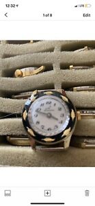 【送料無料】腕時計 ミントローザンヌゴールドリーフヴィンテージレディースmint unused lausanne gold leaf vintage ladies wind up watch