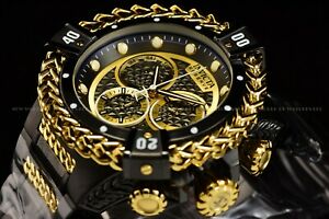 【送料無料】腕時計　インビクタリザーブボルトヘレススイスゴールドメッキブラッククロノグラフ