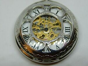 【送料無料】腕時計　スケルトンアナログポケットウォッチ