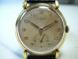 【送料無料】腕時計　タイタンビッグモントレアンシエンヌメカニークtitan grosse montre ancienne 36,5mm 1950 mecanique old watch