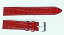【送料無料】腕時計　レザーストラップインレッドパテントgenuine leather strap 18mm in red patent f..