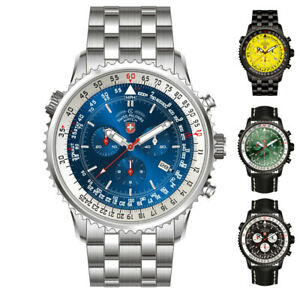 スイスミリタリー 腕時計 【送料無料】腕時計　スイスサンダーボルトメンズクロノグラフウォッチswiss military thunderbolt mens chronograph watch choose color