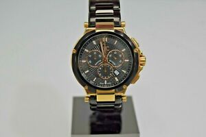 【送料無料】腕時計　ゲスコレクションブラックステンレススチールローズゴールドウォッチ