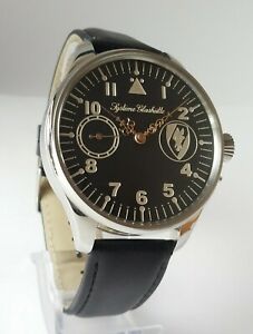 【送料無料】腕時計　システムガラスミリタリーラグジュアリーアンティークヴィンテージメンズsystem glashutte military luxury antique 1910s vintage wristwatch mens gift,