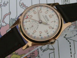 【送料無料】腕時計　ロガウコニャックゴーティエカレンダーサービスrogau cognac gautier 60s rare calendar gp hw wrist watch serviced amp; in ex cndtn