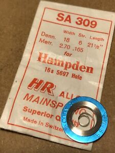【送料無料】腕時計　メインスプリングハンプデンhr mainspring sa309 for 16s hampden 5697 alloy