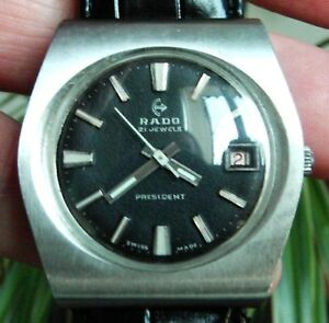 ラドー 【送料無料】腕時計　レアラドプレシデントオートマティック??rare rado president automatic 21j eta swiss made ?? fast amp; free