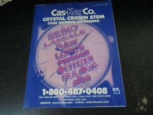 【送料無料】腕時計 クリスタルクラウンステムケースリファレンスガイドカタログcasker co crystal crown stem case number reference guide catalog 2000