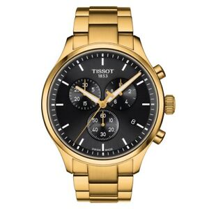 【送料無料】腕時計 ティソクロノクラシックメンズゴールドトーンスチール tissot chrono xl classic mens goldtone steel watch t1166173305100