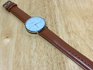 【送料無料】腕時計　スプレッツァニューヨークメンシルバーホワイトスリムアナログクォーツウォッチバッテリー sprezza york men silver white slim analog quartz watch hours~ battery