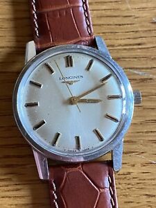 【送料無料】腕時計　モントレヴィンテージロンジンアシエフラッグシップカラトラバメカニークmontre vintage longines 280 acier flagship calatrava 34mm mecanique