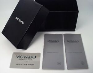 【送料無料】腕時計 モバドボックスauthentic movado museum box only outer box papers very good condition