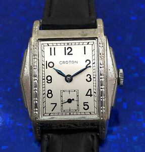 【送料無料】腕時計　ヴィンテージスイスメイドマンクロトンサービスexquisite vintage swiss made 192030s mans croton fully serviced w warranty