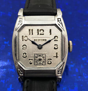 【送料無料】腕時計　ヴィンテージスイスメイドマンベッドフォードサービスexquisite vintage swiss made 192030s mans bedford fully serviced w warranty