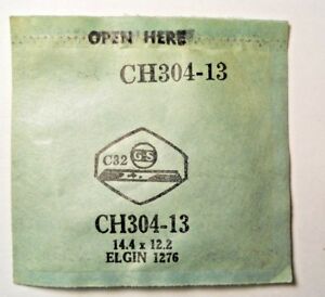 【送料無料】腕時計 クリスタルフィットgs ch30413 replacement watch crystal 144 x 122 mm fits elgin 1276