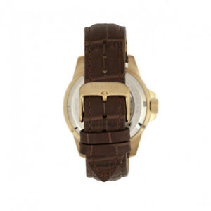 【送料無料】腕時計　ヘリタールキウスメンズプロダイバーブラウンレザーウォッチheritor automatic lucius mens pro diver brown leather watch w date hr7810