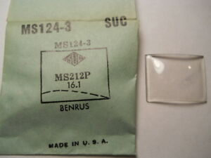 ベンラス 【送料無料】腕時計　クリスタルベンラスsuc ms1243 suc1243 replacement watch crystal 212 x 161 mm fits benrus