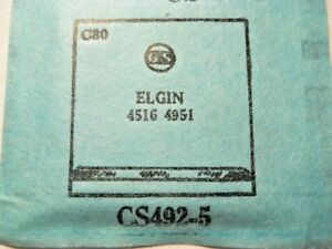 【送料無料】腕時計　クリスタルフィットgs cs4925 replacement watch crystal 253 x 253 mm fits elgin 4516 4951