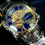 ̵ӻסӥƥȥ륹ȥ󥴡ɥå륦åinvicta artist skull automatic skeletonized gold plated steel 50mm watch