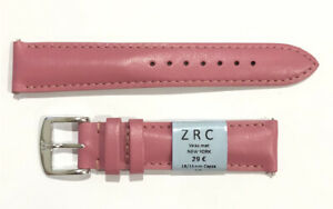 【送料無料】腕時計　ブレスレットストラップモントルヴァシェットローズc64 neuf bracelet strap montre zrc cuir vachette rose 18 mm largeur neuf 29?