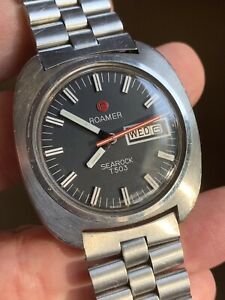 【送料無料】腕時計　ヴィンテージローマーシーロックメンズウォッチスイス