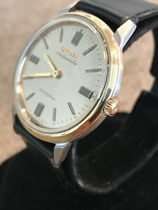 【送料無料】腕時計　ブローバアンバサダーマイクロロータースリムドレスソリッドゴールドベゼルbulova ambassador micro rotor automatic slim dress 14k solid gold bezel 1967
