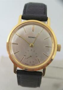 【送料無料】腕時計 ヴィンテージモバドカルサービスvintage 18k gp movado winding watch 1960s cal 125* exlnt* serviced