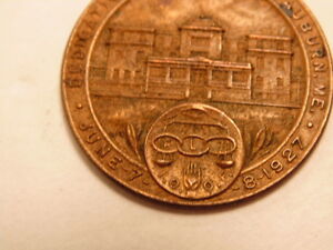 【送料無料】腕時計 ブロンズウォッチフォブオーバーンフェロー1927 bronze watch fob dedication of odd fellows home in auburn, me