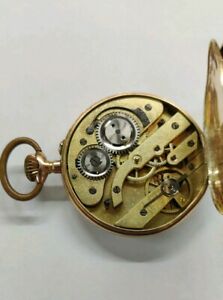 【送料無料】腕時計　オロロギアンティコメッカニコスビズゼロダタスカオロデルレアゴールドウォッチorologio antico meccanico svizzero da tasca in oro del 1900 rare gold watch