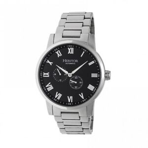 【送料無料】腕時計 ヘリトールロムルスメンズステンレススチールシルバーブレスレットウォッチheritor romulus mens automatic stainless steel silver bracelet watch hr6402