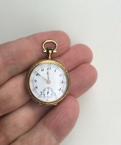 【送料無料】腕時計　モントレドグーセットアンティークソリッドゴールドポケットウォッチ