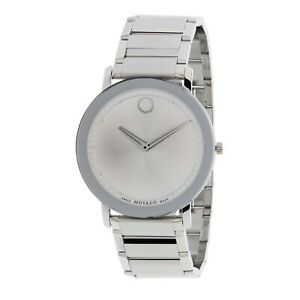 【送料無料】腕時計　モバドメンズサファイアシルバークォーツウォッチmovado 0607407 mens sapphire silver quartz watch