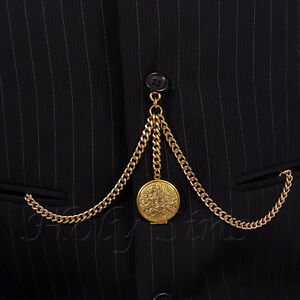 【送料無料】腕時計　ブランドゴールドカラーダブルアルバートポケットウォッチチェーンロケット