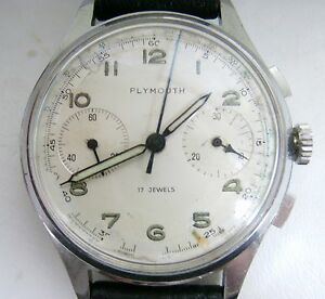 腕時計　ラックマンレジスタクロノグラフウォッチcirca 1940s wakmann two register chronograph watch