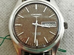 【送料無料】腕時計　オロロジョロンジンコンクエストオートマティックアンニアッチャイオレフorologio longines conquest automatico anni ’70 acciaio ref 1577
